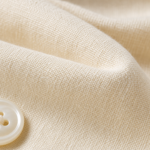Heavy Japanese cotton-linen fabric detail