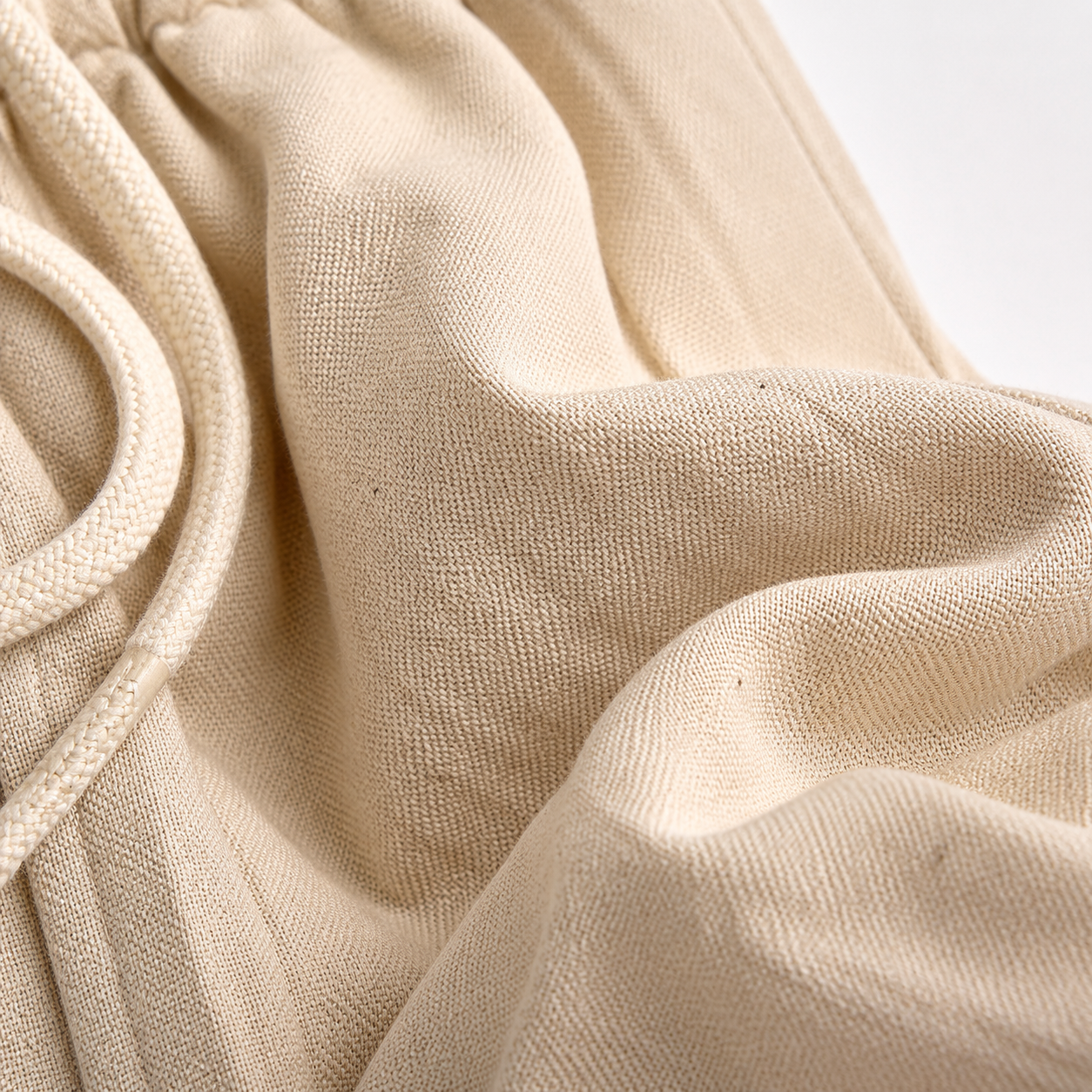 Heavy Japanese cotton-linen trousers fabric