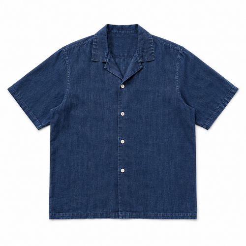 The Marais Cuban Collar Shirt - flat lay