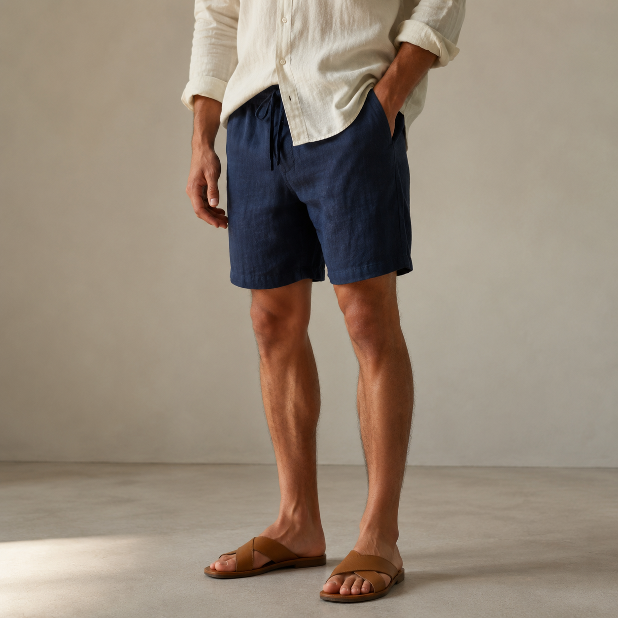 The Marais Linen Shorts - lifestyle