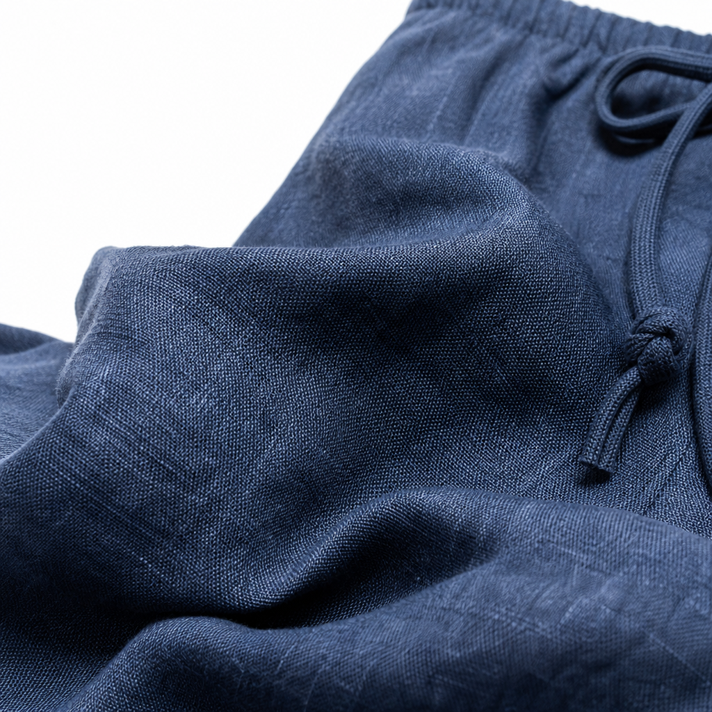 Washed Tencel-linen trousers fabric